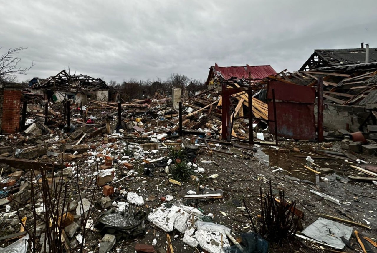 Зруйнований будинок в Краматорську
