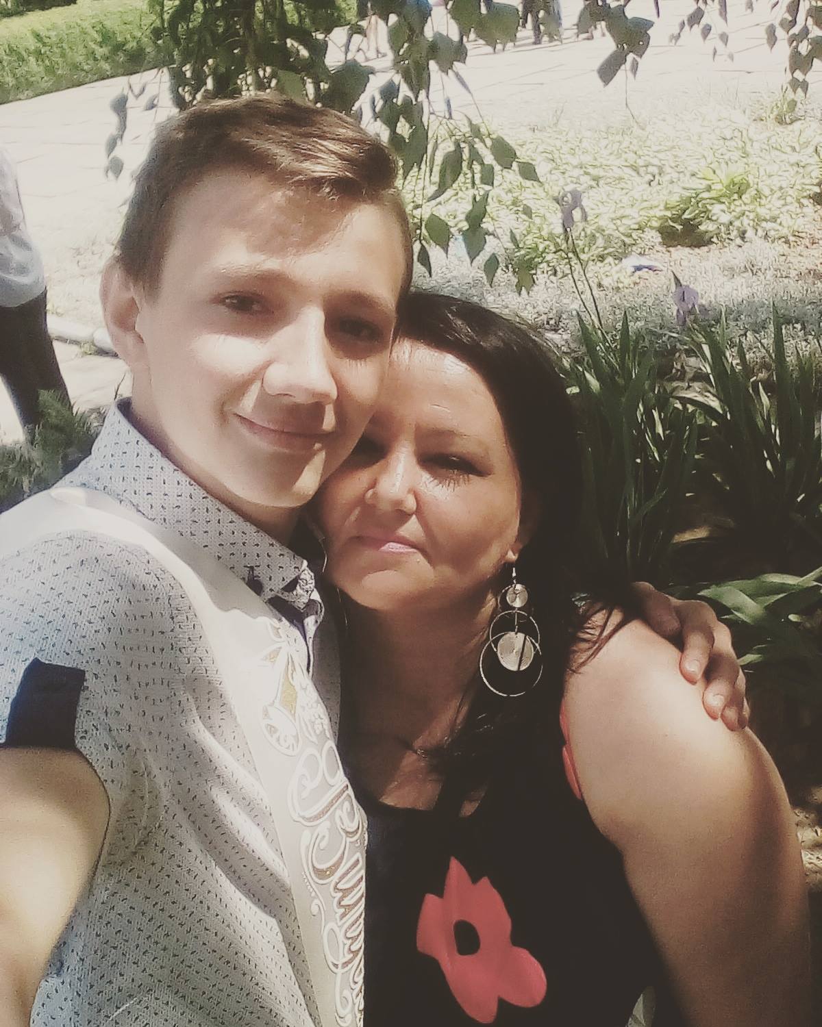 Максим Іленчук з мамою