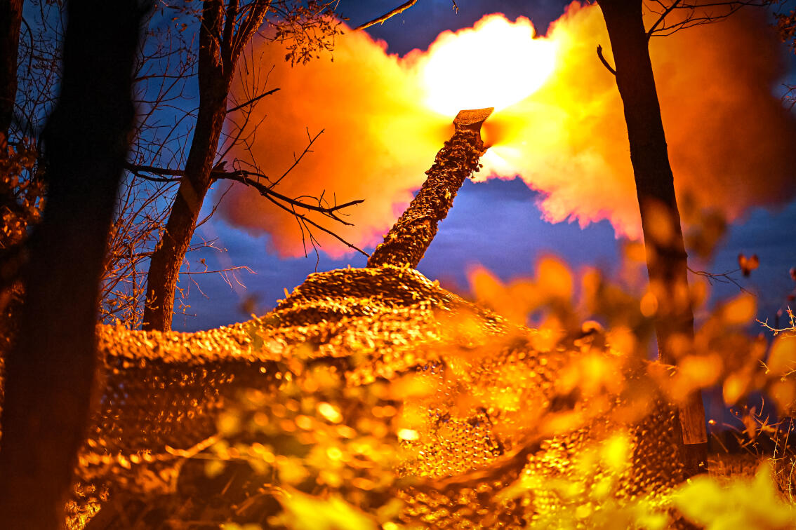 Ствол гармати під час пострілу