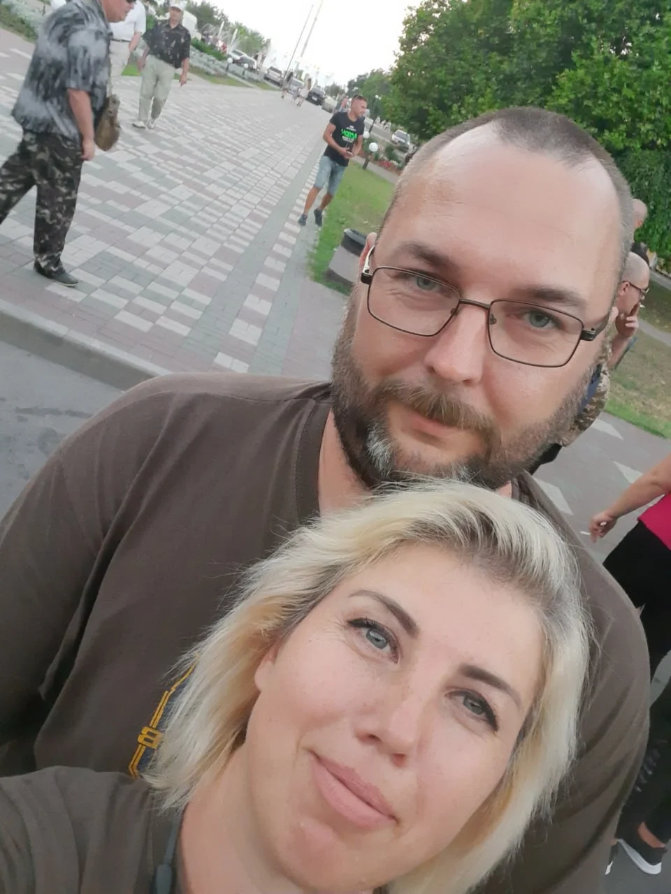 Марина Алексюк з чоловіком