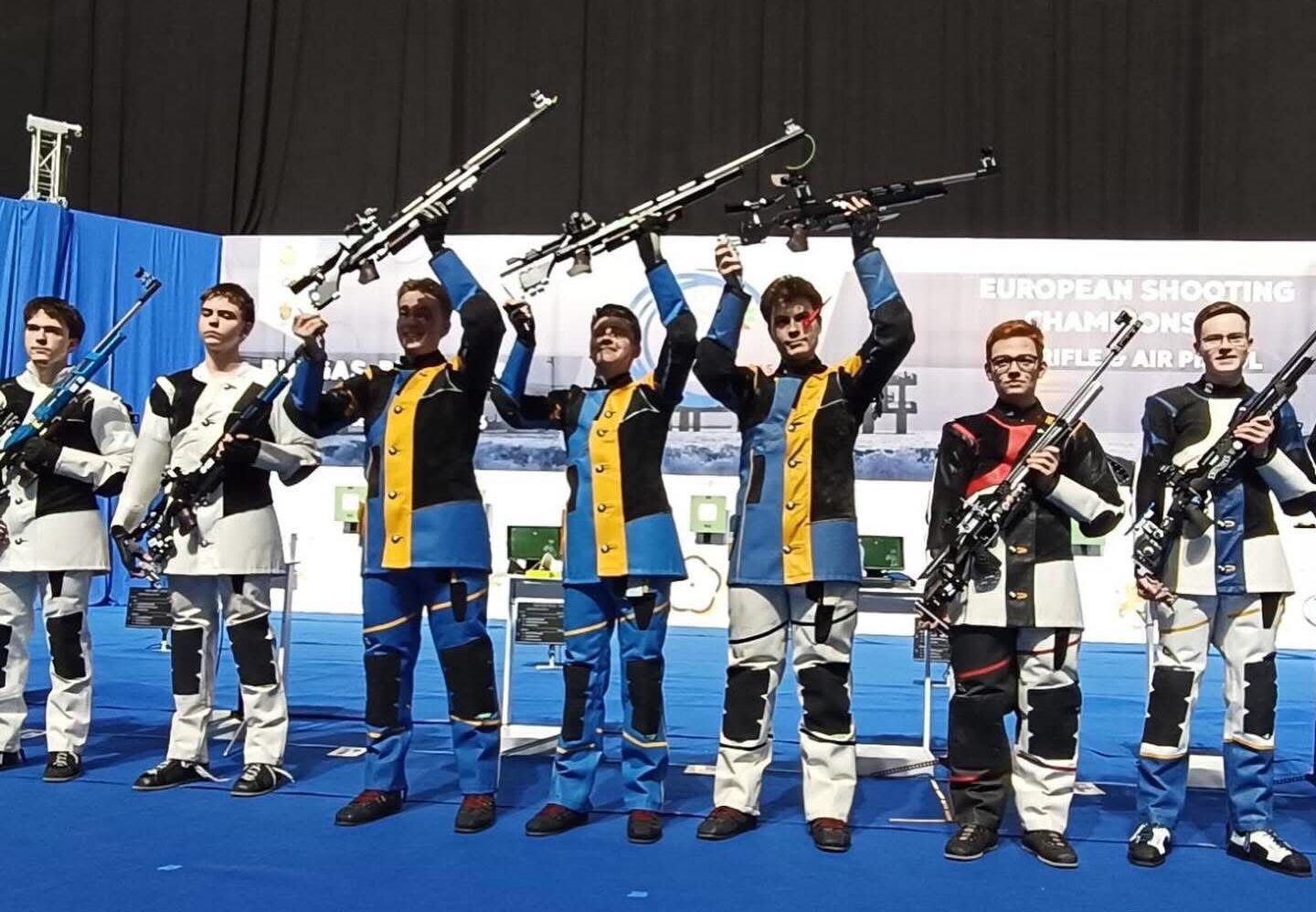 Нагародження українських стрільців на чемпонаті Європи U-21 зі стрільби кульової