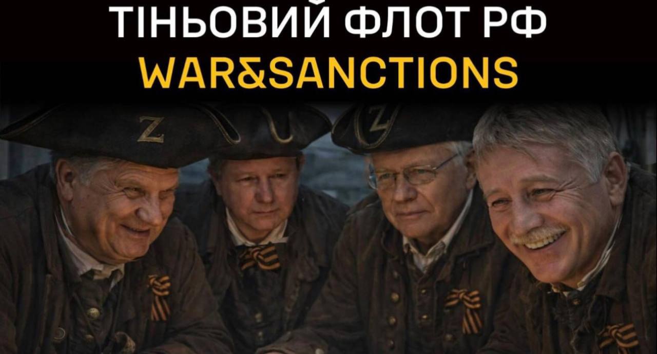 Колаж ГУР МОУ на якому зазначено про тіньовий флот рф