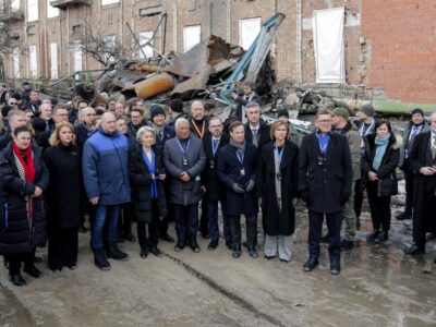 Іноземні лідери відвідали одну з київських ТЕЦ, яку зруйнували росіяни  