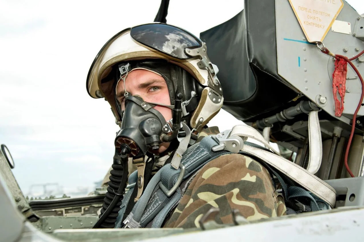 В’ячеслав Радіонов кабіні бойового літака