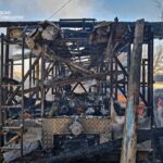 Пошкоджене пожежне депо