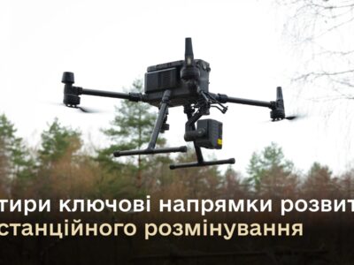 Міноборони визначило 4 пріоритети розвитку дистанційного розмінування  