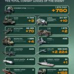 Ворог за добу втратив 750 військових, корабель та чотири системи ППО — Генштаб ЗСУ