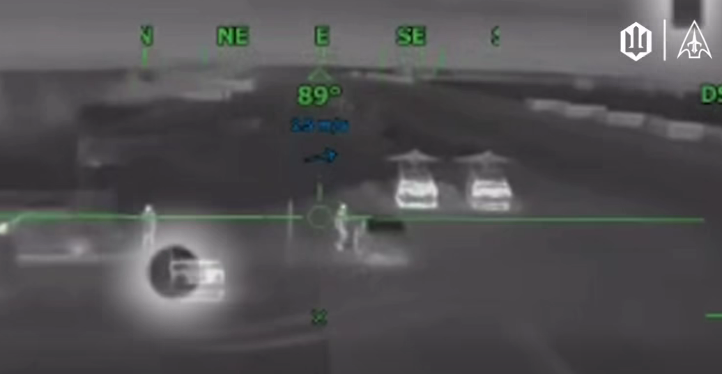 Удар по пускових позиціях російських безпілотників: скріншот з відео