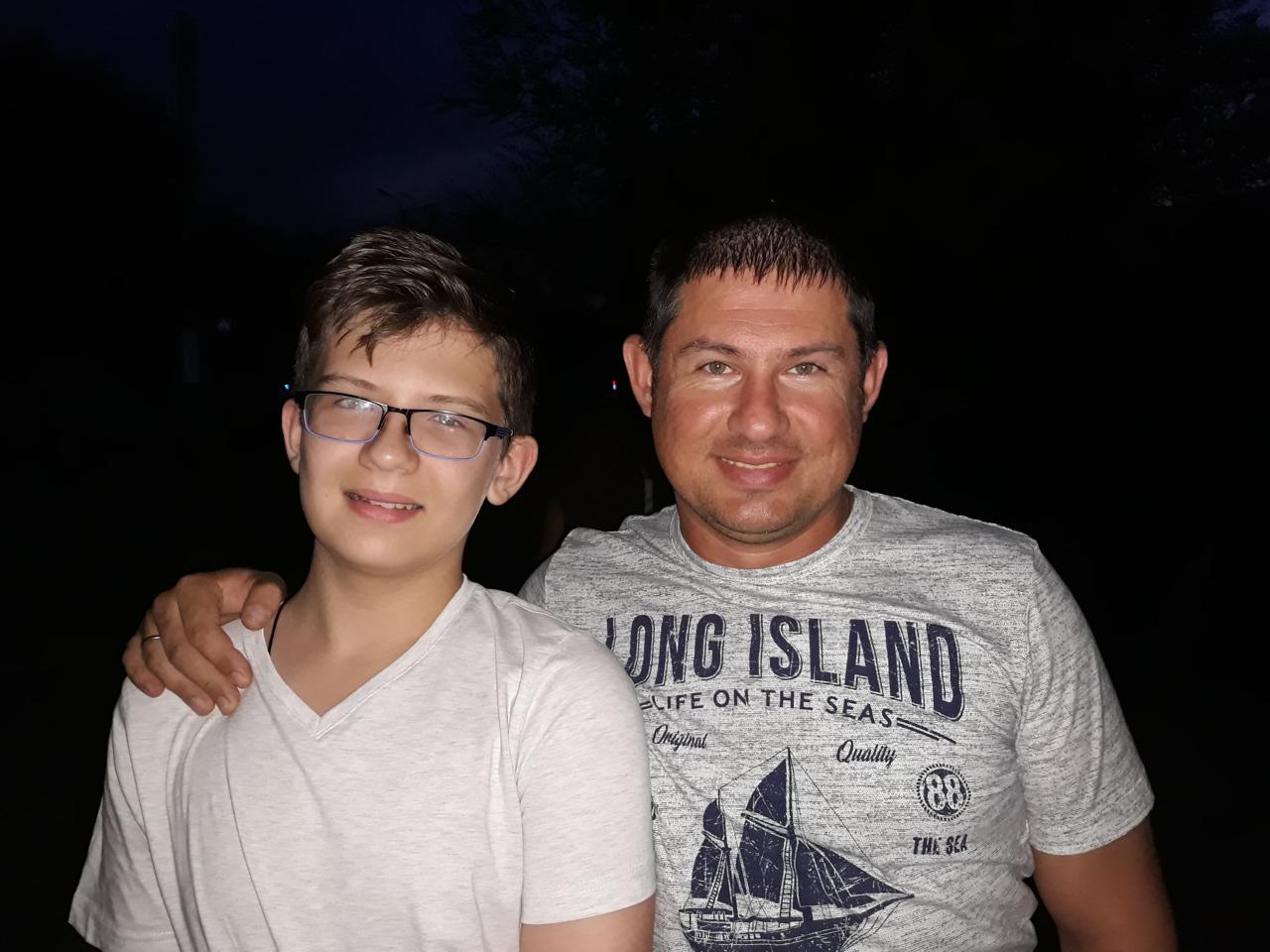 Євген Остопарченко з сином