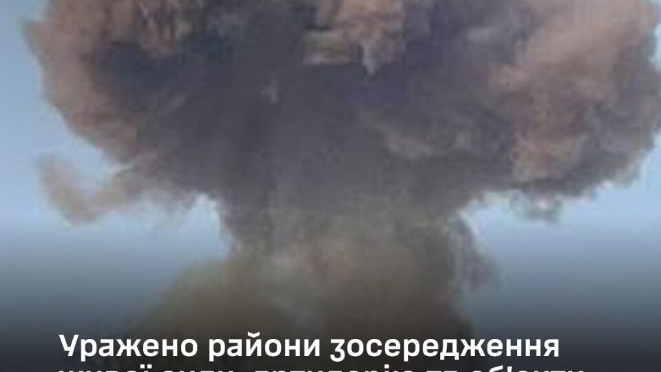Серія ударів по позиціях окупантів: уражено живу силу, артилерію та склади забезпечення  