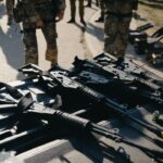 Гвинтівки та спорядження на полігоні операції ІНТЕРФЛЕКС