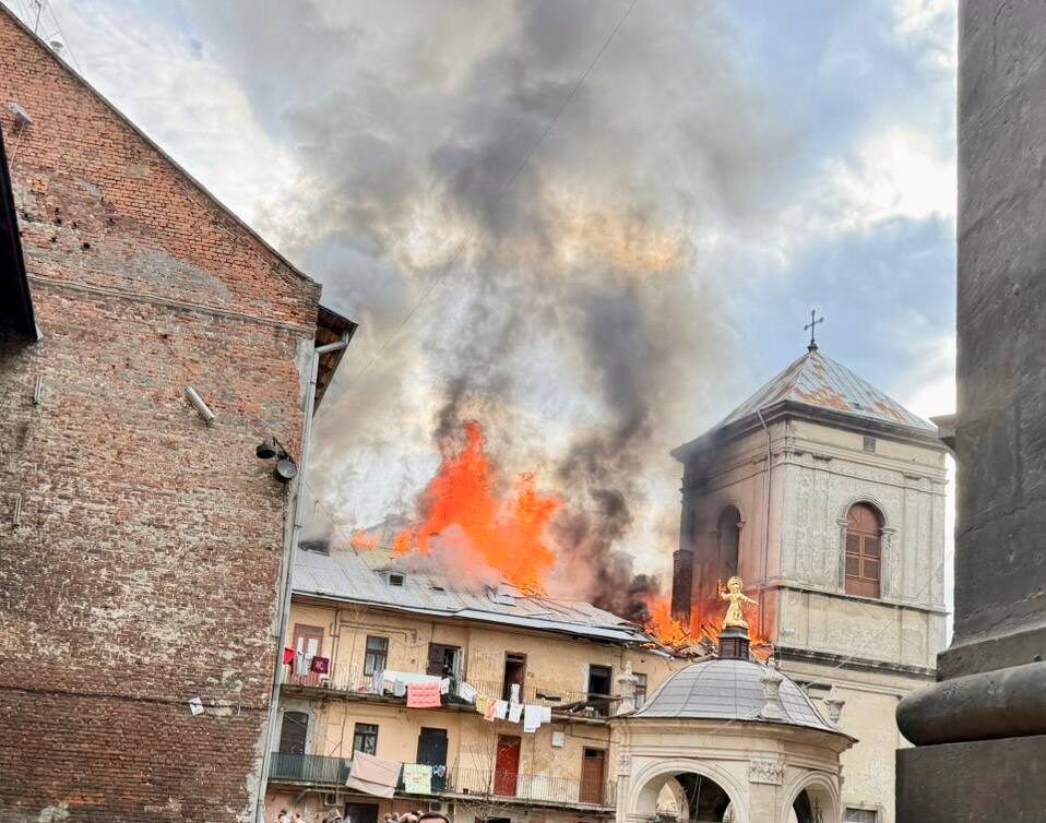 Пожежа в історичній будівлі