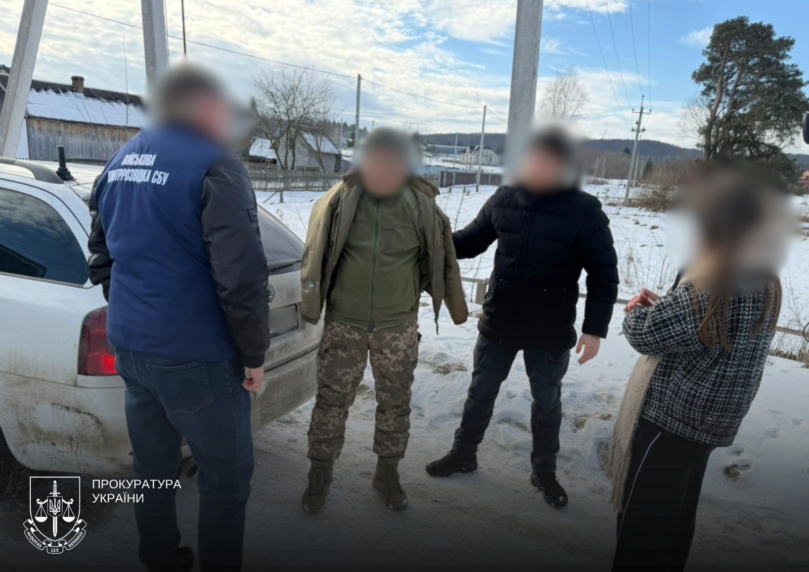 Затриманий в оточенні правоохоронців