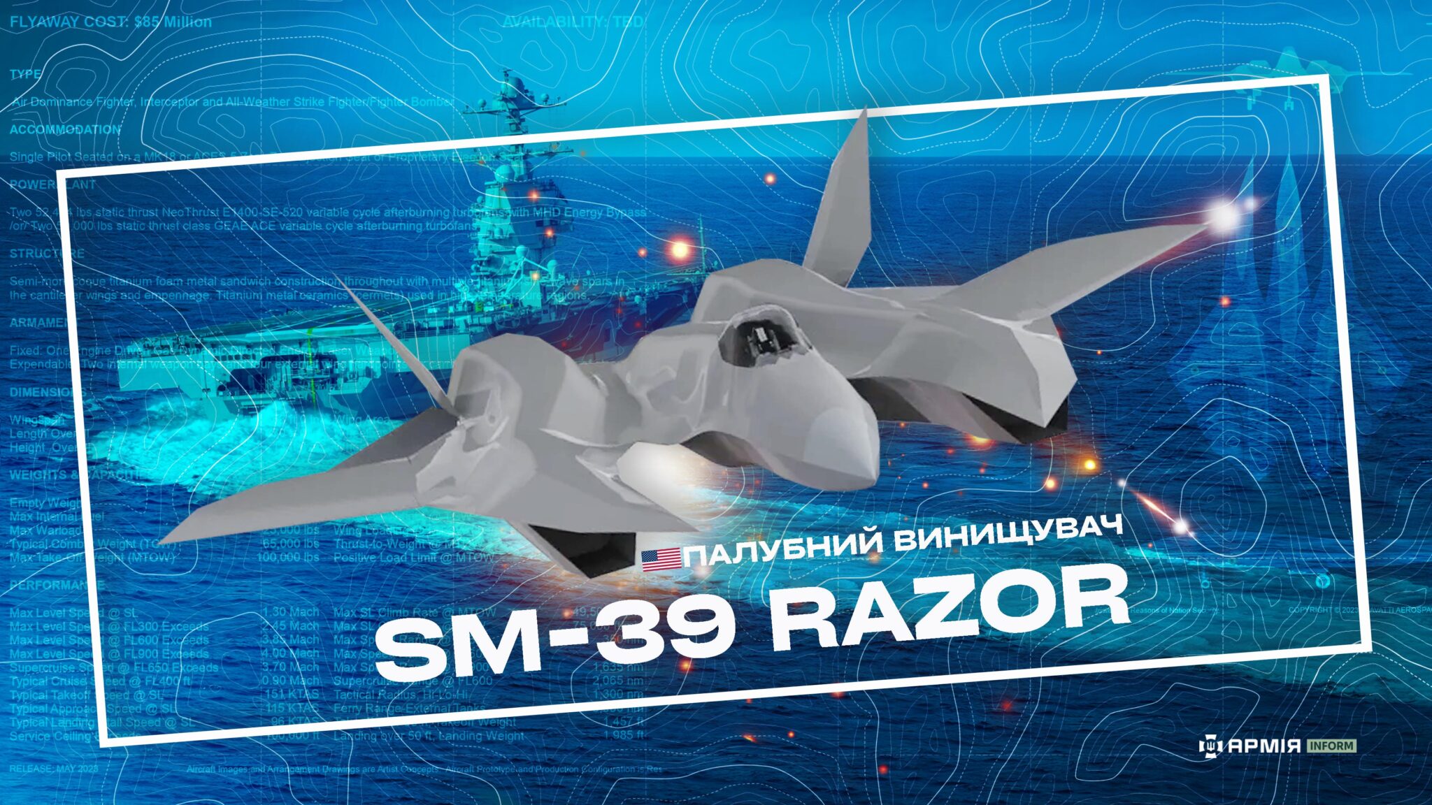 Літак SM-39 Razor для ВМС США