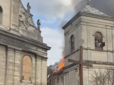 У Львові внаслідок атаки рф 13 поранених, пошкоджений Ансамбль Бернардинського монастиря  