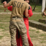 Анжеліка Рудницька на виступі для українських військових