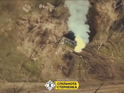 Демілітарізація на марші: російських танк знешкодили прямо під час стрільби  