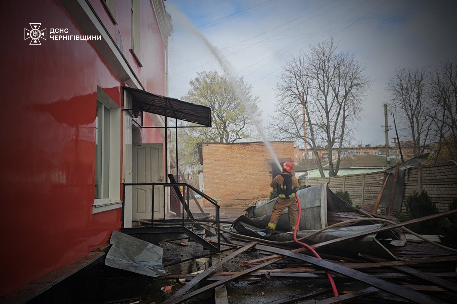 Пошкоджений будинок