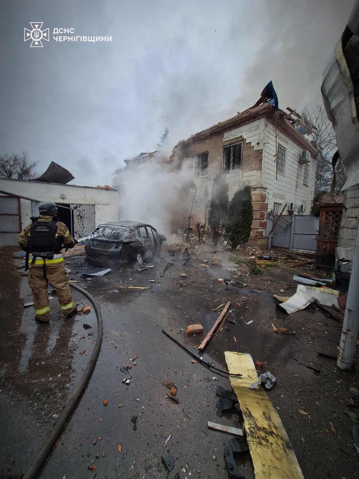 Пошкоджений будинок