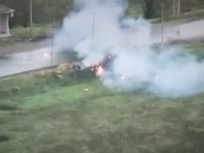 Від дрона втік, від 120-мм міни втік, а від ще одного дрона не втік: видовищна смерть окупанта  