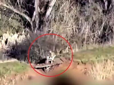 Зірвався з мосту разом із мотоциклом: гравітація завадила окупанту подолати переправу  