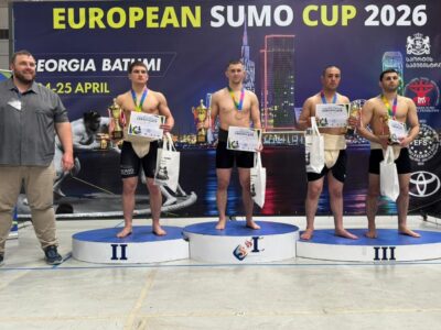 Спортсмени ЗС України здобули золото та бронзу на відкритому Кубку Європи з сумо  