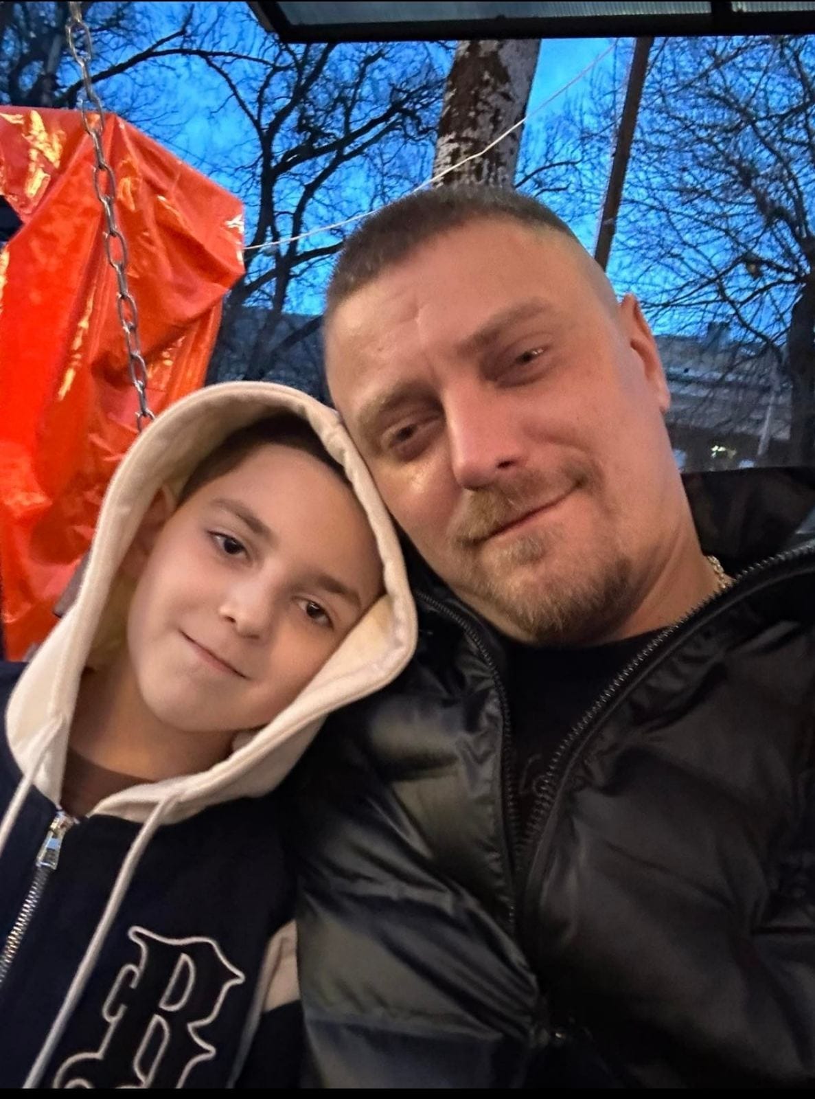 Олександра Кушарев з сином