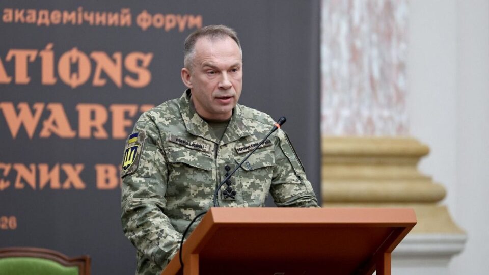 Ми змінюємо саму логіку ведення бойових дій — Олександр Сирський  