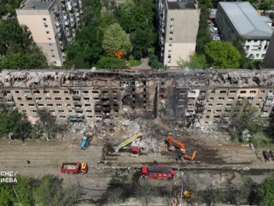 Масована атака на Київ: у двох районах тривають роботи з ліквідації наслідків