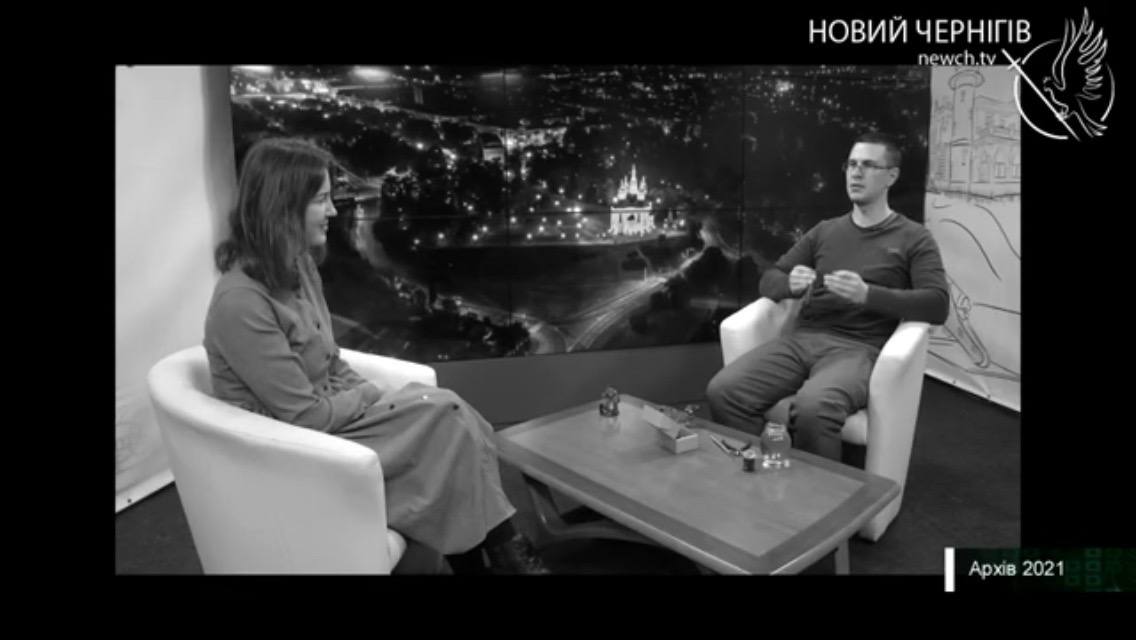 Богдан Заяць в телепередачі на каналі "Новини Чернігів"