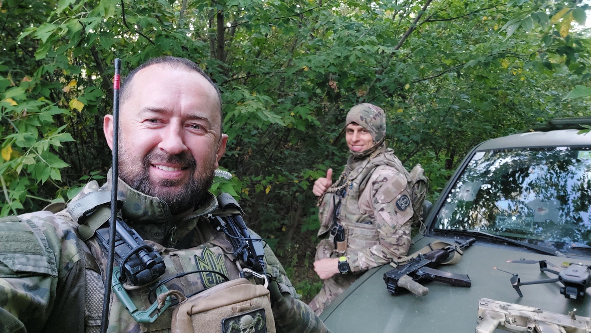 Іван Кацюк з бойовим побратимом
