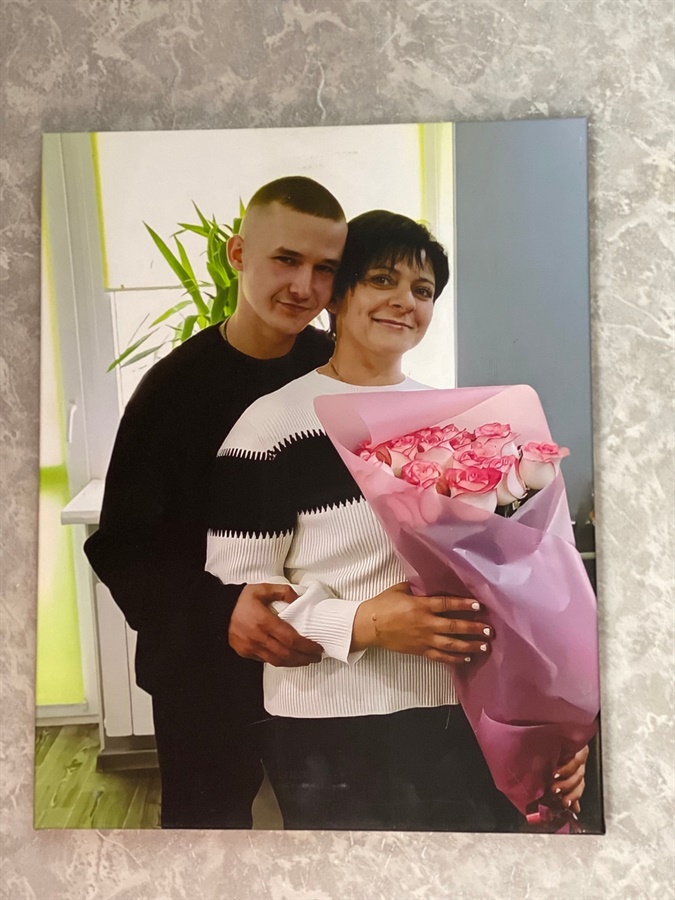 Людмила Балабуха з бойовим побратимом
