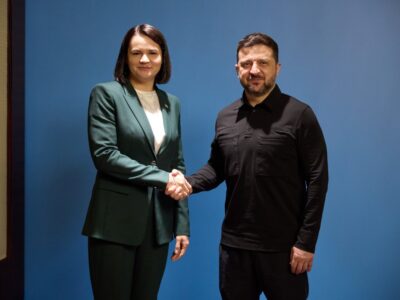 Володимир Зеленський уперше прийняв лідерку білоруської опозиції в Києві