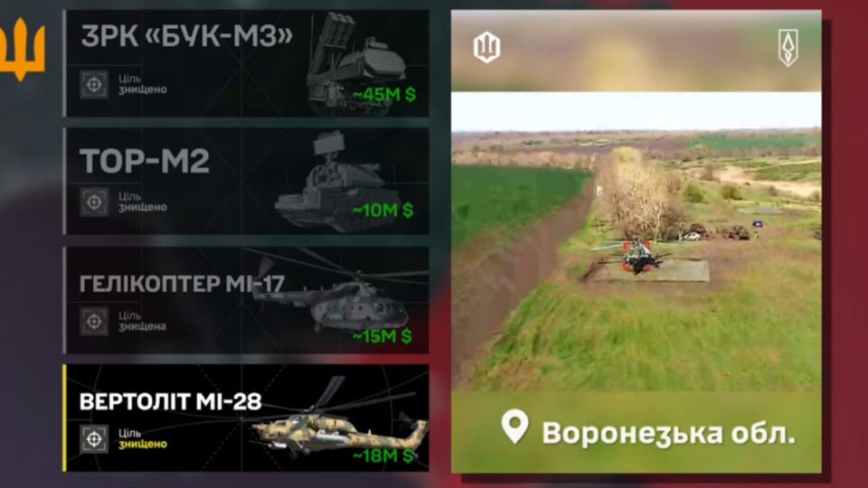 Генштаб ЗСУ підтвердив ураження минулого тижня ворожих засобів ППО та вертольотів  