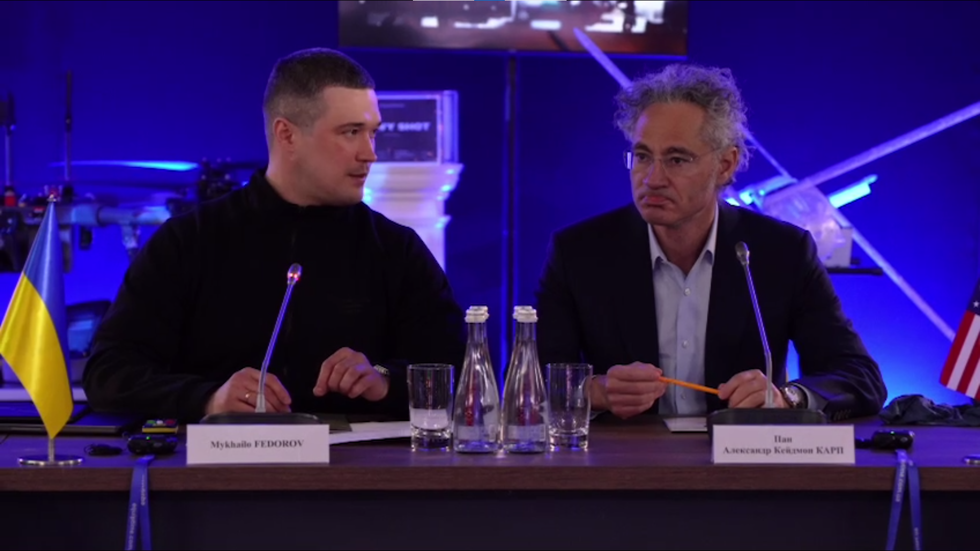Міністр оборони України Михайло Федоров зустрівся з керівником Palantir Technologies Алексом Карпом