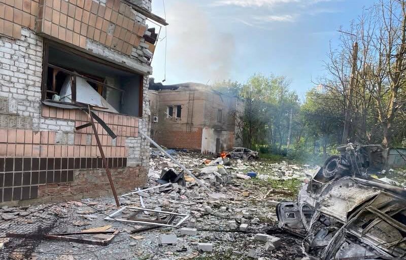 Будівлі у Краматорську, пошкодженні внаслідок авіаудару