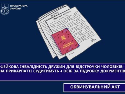 Виготовляли фальшиві посвідченням для ухилянтів: на Прикарпатті судитимуть чотирьох