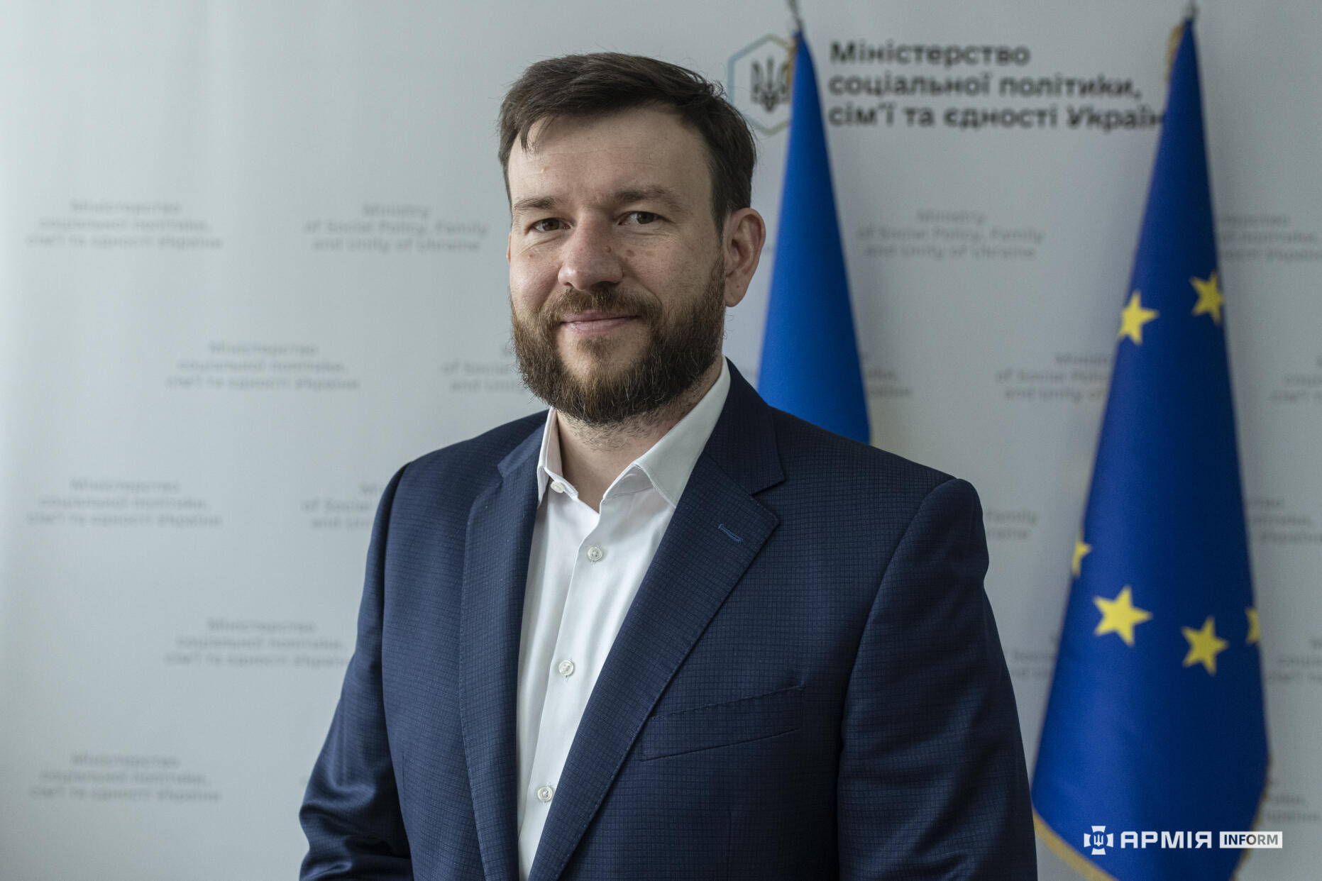 Міністр соціальної політики, сім’ї та єдності Денис Улютін