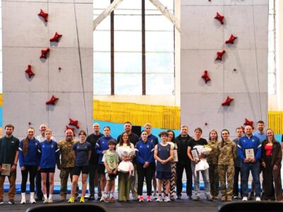 У Львові на Навчально-спортивній базі літніх видів спорту МОУ відкрили скеледром для швидкісного скелелазіння