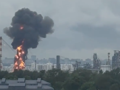 У Москві горить найбільший НПЗ, дрони атакували російську столицю