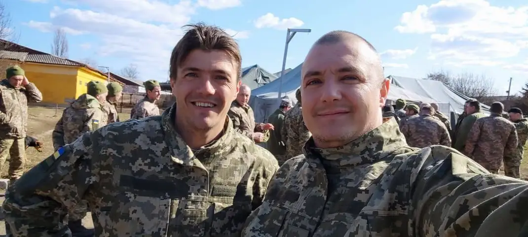 Святослав Сойко з бойовим побратитом