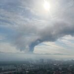 Дим від пожежі на нафтобазі під Новоросійськом