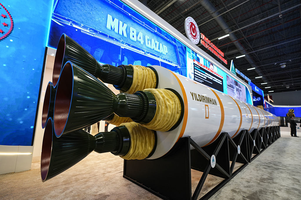 Макет турецької міжконтинентальної балістичної ракети на виставці SAHA 2026