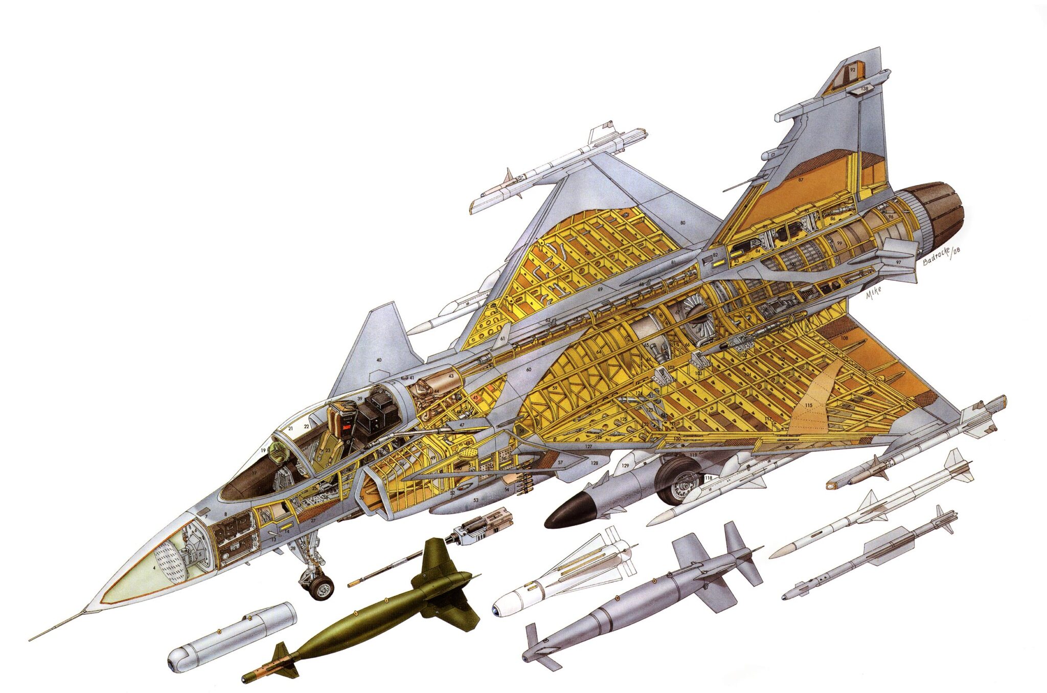 Будова Конструктивні особливості винищувача JAS 39 Gripen та його озброєння