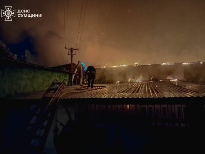 Ворог повторно атакував рятувальників під час ліквідації наслідків удару БПЛА на Сумщині