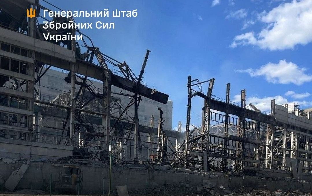 Зруйновані українським ударом будівлі