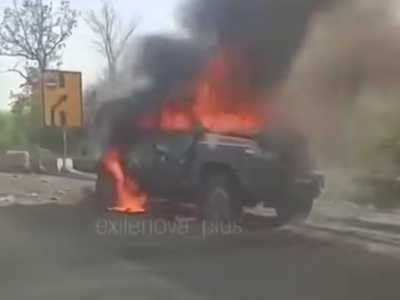 «Це взагалі краса! Бомбанули!»: росіяни зраділи ураженню УАЗа своєї ж військової поліції