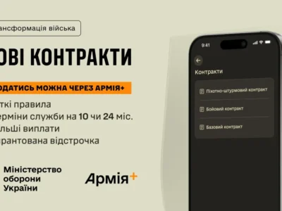 Військові ЗСУ і ДССТ можуть подати рапорт на новий контракт через Армія+