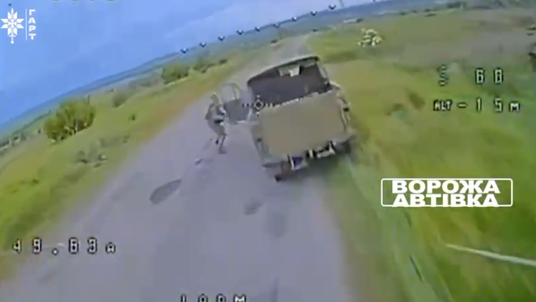 На Південно-Слобожанському напрямку дронарі бригади «Гарт» активно палять техніку окупантів 