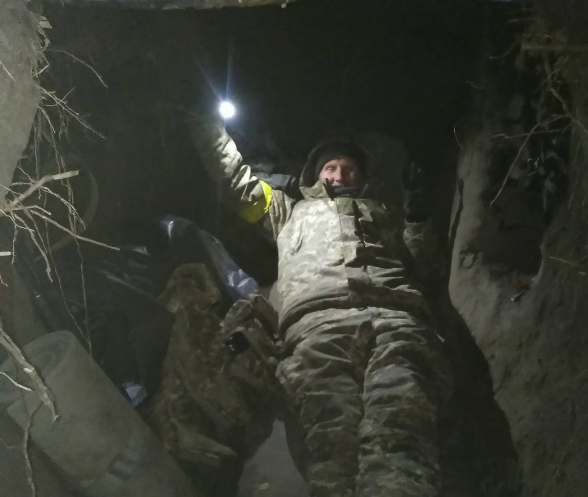 Костянтин Красільніков в окопі